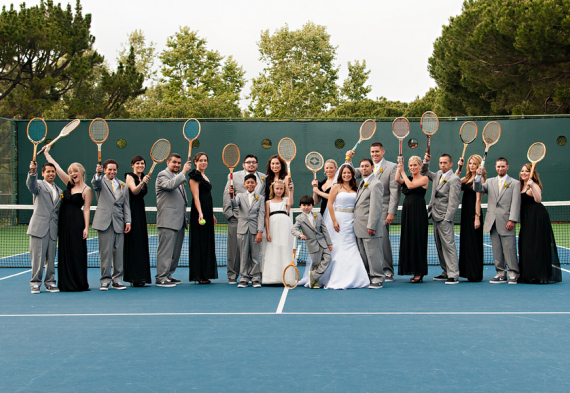 Теннис на свадьбе