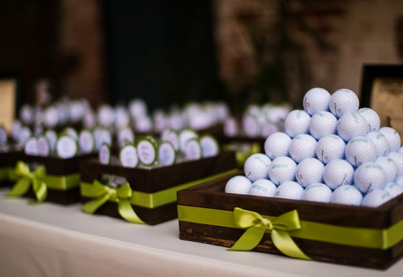 Мячи для гольфа на свадьбе