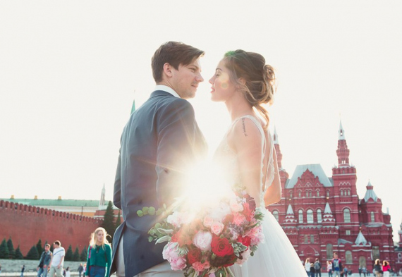 Свадебная прогулка на Красной площади