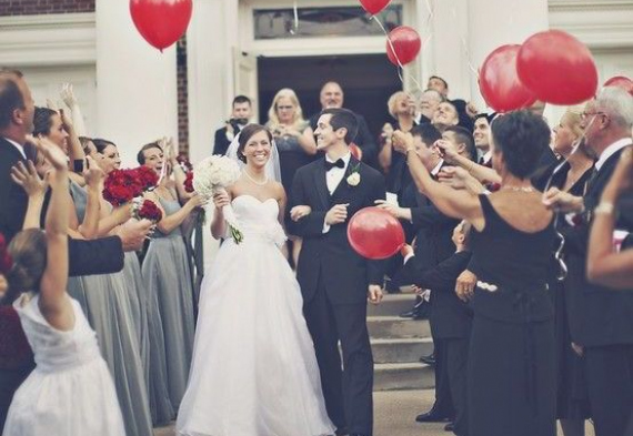воздушные шары на свадьбу