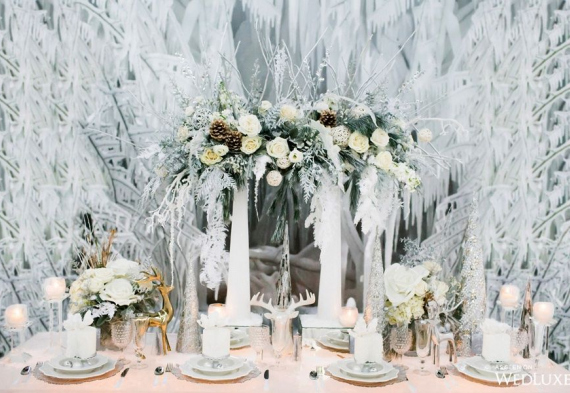 Полимерный снег в декоре свадьбы