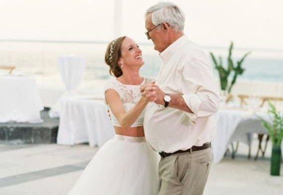 танец отца и дочери на свадьбе