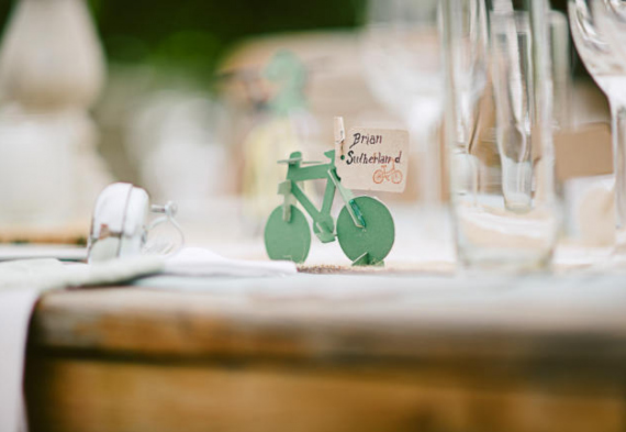 Оформление велосипедной свадьбы 