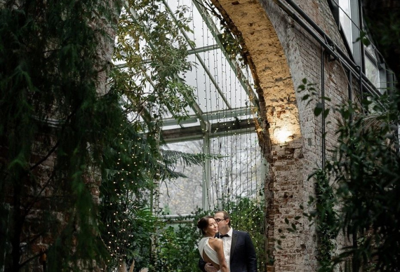 свадьба в ботаническом саду