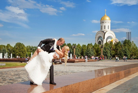 Свадебная фотосессия в Парке Победы