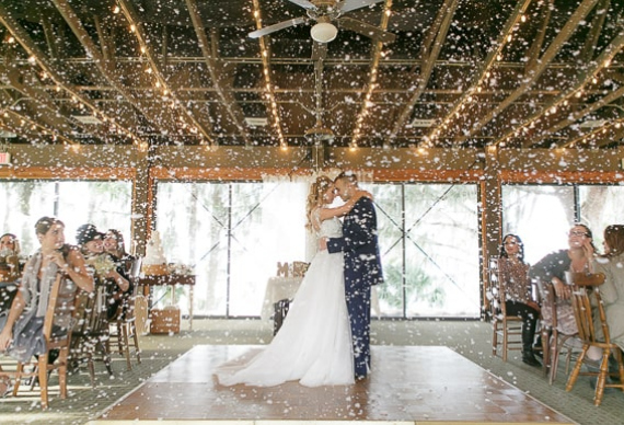 Снегопад на свадебном банкете