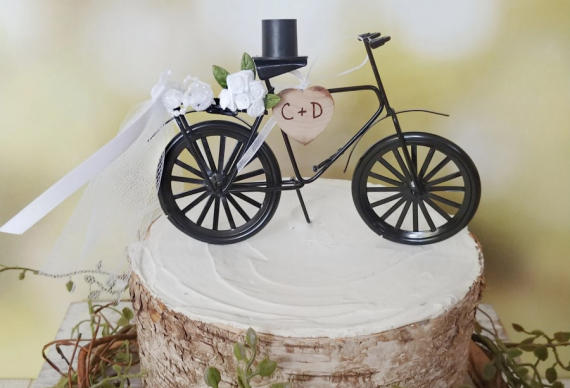 торт на велосипедной свадьбе