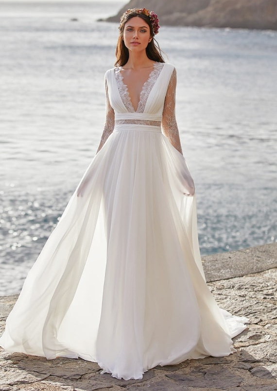 Свадебное греческое платье